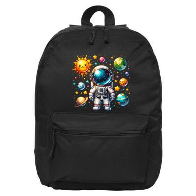 Cute Space Astronaut Design For And Space Lovers 16 in Basic Backpack