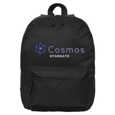 Cosmos Stargate ATOM Cosmos Crypto HODL Cryptocurrency Cosmos Blockchain 16 in Basic Backpack