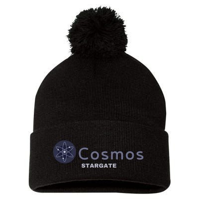 Cosmos Stargate ATOM Cosmos Crypto HODL Cryptocurrency Cosmos Blockchain Pom Pom 12in Knit Beanie