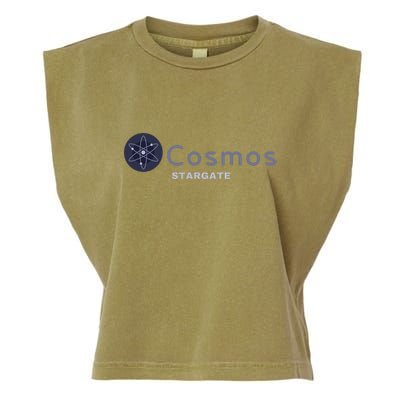 Cosmos Stargate ATOM Cosmos Crypto HODL Cryptocurrency Cosmos Blockchain Garment-Dyed Women's Muscle Tee