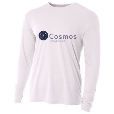 Cosmos Stargate ATOM Cosmos Crypto HODL Cryptocurrency Cosmos Blockchain Cooling Performance Long Sleeve Crew