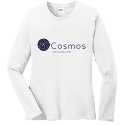 Cosmos Stargate ATOM Cosmos Crypto HODL Cryptocurrency Cosmos Blockchain Ladies Long Sleeve Shirt