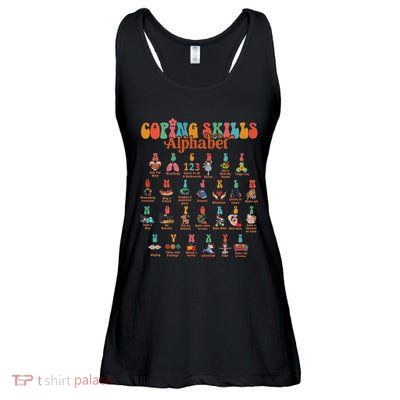 Coping Skills Alphabet Mental Health Awareness Self Care Ladies Essential Flowy Tank