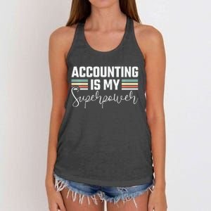 Calculating Spreadsheet Accounting Using Excel Accountant Women's Knotted Racerback Tank