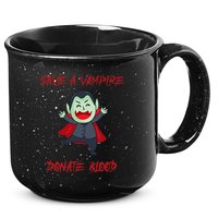 Cute Save A Vampire Donate Blood Vampire Halloween 15oz Campfire Ceramic Mug