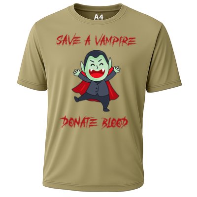 Cute Save A Vampire Donate Blood Vampire Halloween Performance Shirt