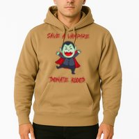 Cute Save A Vampire Donate Blood Vampire Halloween Hoodie