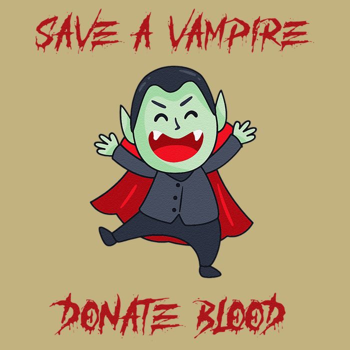 Cute Save A Vampire Donate Blood Vampire Halloween Hoodie