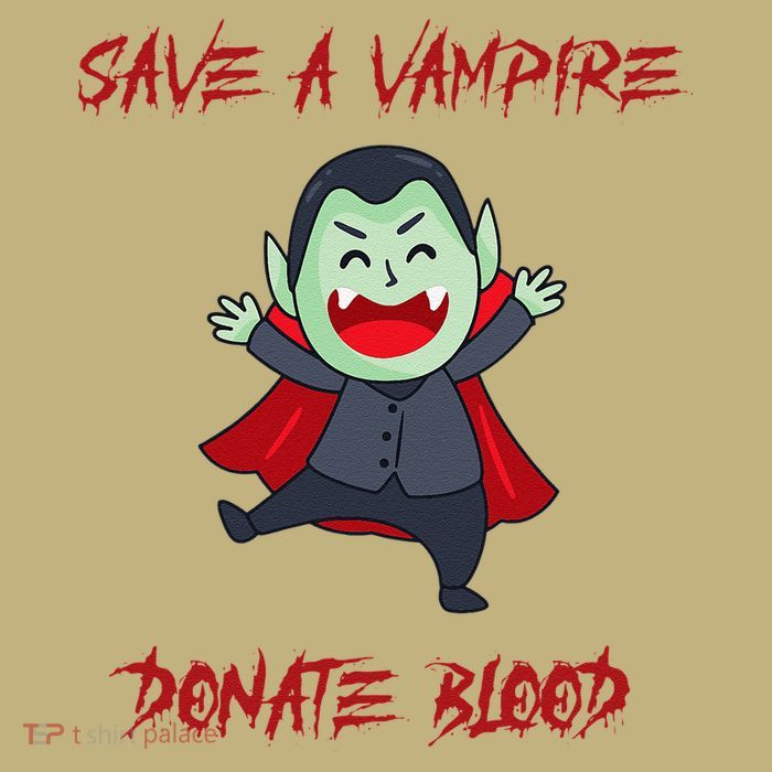 Cute Save A Vampire Donate Blood Vampire Halloween Magnet