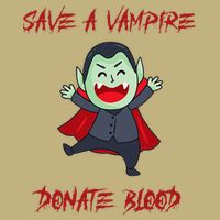 Cute Save A Vampire Donate Blood Vampire Halloween Cooling Performance Long Sleeve Crew
