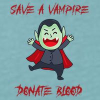 Cute Save A Vampire Donate Blood Vampire Halloween Sueded Cloud Jersey T-Shirt