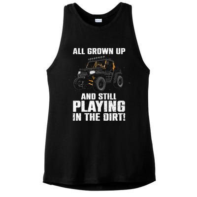 Cute Sidebyside Art Offroad Mudding Sxs Utv Ladies PosiCharge Tri-Blend Wicking Tank