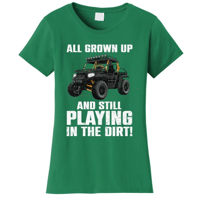 Cute Sidebyside Art Offroad Mudding Sxs Utv Women's T-Shirt