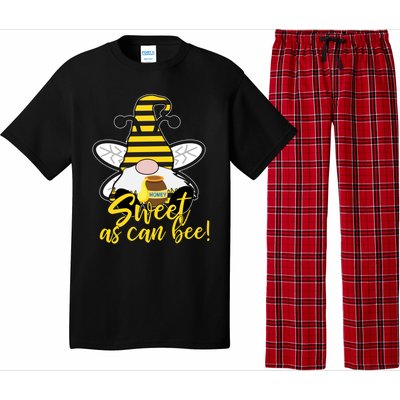 Cute Sweet As Can Bee Gnome Yellow Honey Bees Gift Pajama Set