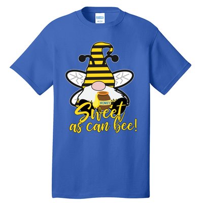 Cute Sweet As Can Bee Gnome Yellow Honey Bees Gift Tall T-Shirt