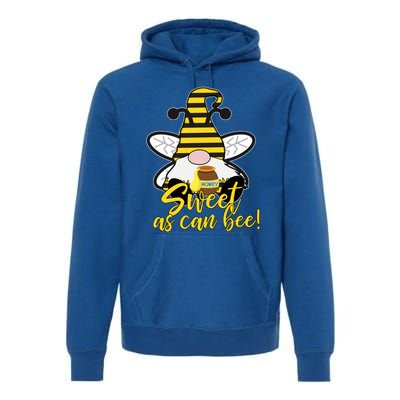 Cute Sweet As Can Bee Gnome Yellow Honey Bees Gift Premium Hoodie