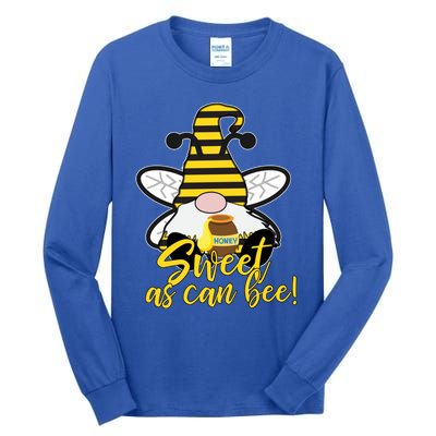 Cute Sweet As Can Bee Gnome Yellow Honey Bees Gift Tall Long Sleeve T-Shirt