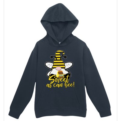 Cute Sweet As Can Bee Gnome Yellow Honey Bees Gift Urban Pullover Hoodie