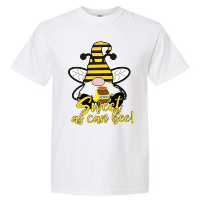 Cute Sweet As Can Bee Gnome Yellow Honey Bees Gift Garment-Dyed Heavyweight T-Shirt