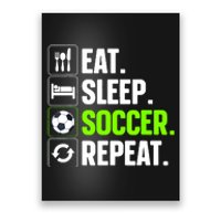 Cool Soccer Art For Team Sport Soccer Player Gift Poster