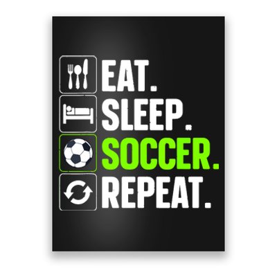 Cool Soccer Art For Team Sport Soccer Player Gift Poster