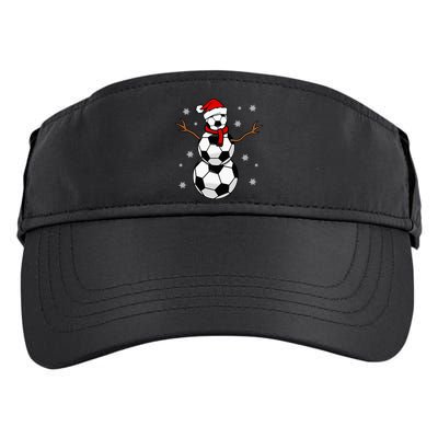 Christmas Soccer Ball Winter Snowman Adult Drive Performance Visor