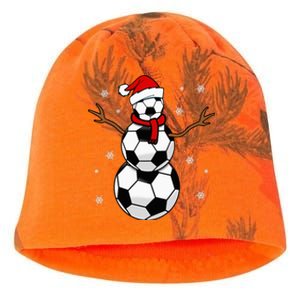 Christmas Soccer Ball Winter Snowman Kati - Camo Knit Beanie