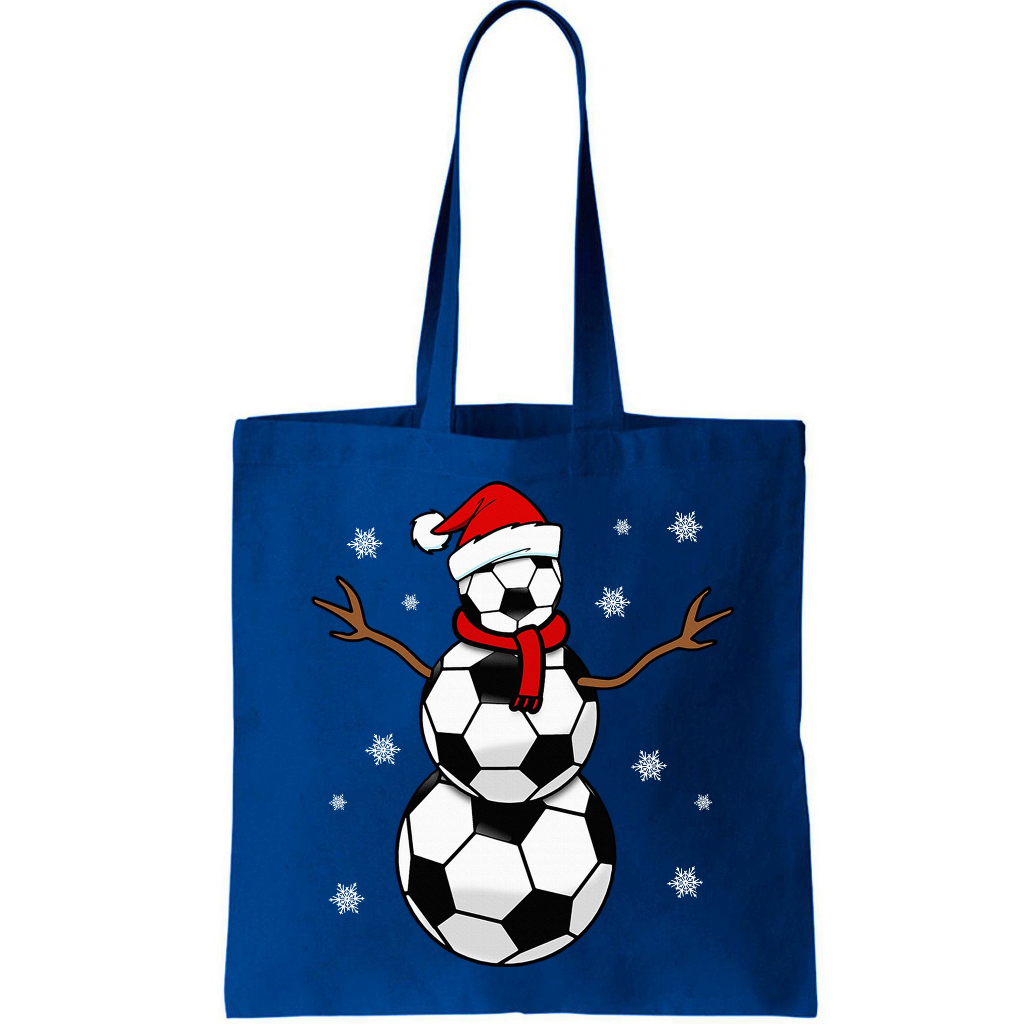 Christmas Soccer Ball Winter Snowman Bag