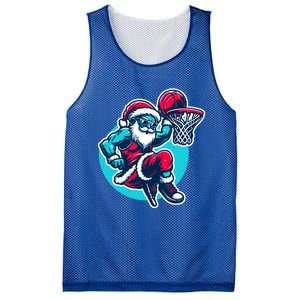 Christmas Santa Basketball Streetball Player Dunking Xmas Great Gift Mesh Reversible Basketball Jersey Tank