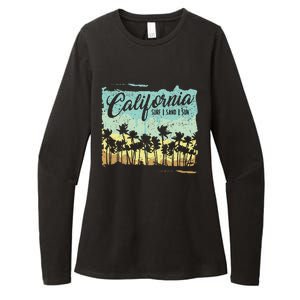 California Surfing Beach Summer Womens CVC Long Sleeve Shirt