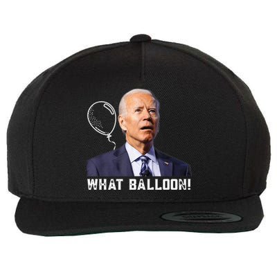 Chinese Spy Balloon Funny Surveillance Joe Biden Wool Snapback Cap