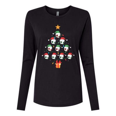 Christmas Soccer Ball Tree Holiday Season Matching Team Womens Cotton Relaxed Long Sleeve T-Shirt