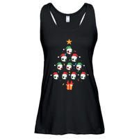 Christmas Soccer Ball Tree Holiday Season Matching Team Ladies Essential Flowy Tank