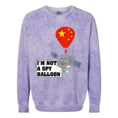 Chinese Surveillance Balloon I'm Not a Spy Ballon Usa Colorblast Crewneck Sweatshirt