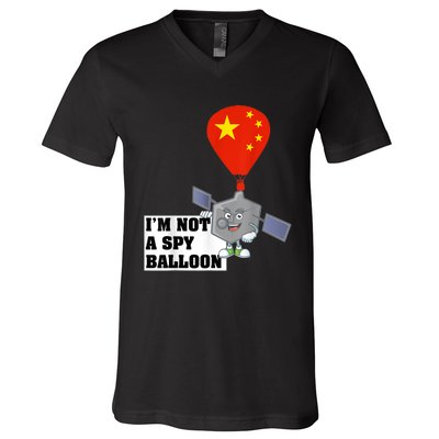 Chinese Surveillance Balloon I'm Not a Spy Ballon Usa V-Neck T-Shirt