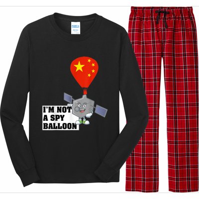 Chinese Surveillance Balloon I'm Not a Spy Ballon Usa Long Sleeve Pajama Set