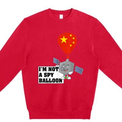 Chinese Surveillance Balloon I'm Not a Spy Ballon Usa Premium Crewneck Sweatshirt