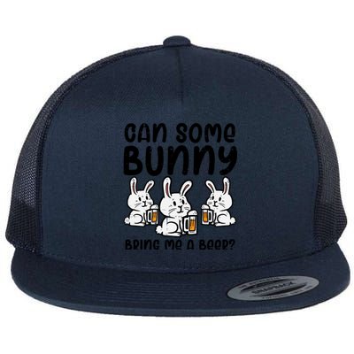 Can Some Bunny Bring Me Cute Funny Happy Easter Day Dad Funny Gift Flat Bill Trucker Hat