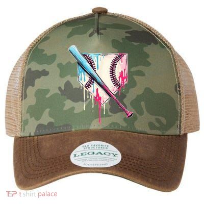 Cool Sport Baseballhome Plate Drip With Sprinkles Drip Legacy Tie Dye Trucker Hat