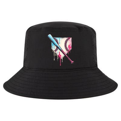 Cool Sport Baseballhome Plate Drip With Sprinkles Drip Cool Comfort Performance Bucket Hat