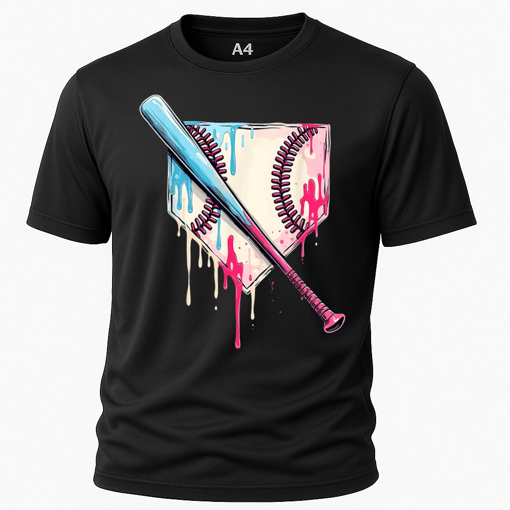 Cool Sport Baseballhome Plate Drip With Sprinkles Drip Cooling Performance Crew T-Shirt