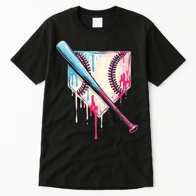 Cool Sport Baseballhome Plate Drip With Sprinkles Drip Tall T-Shirt