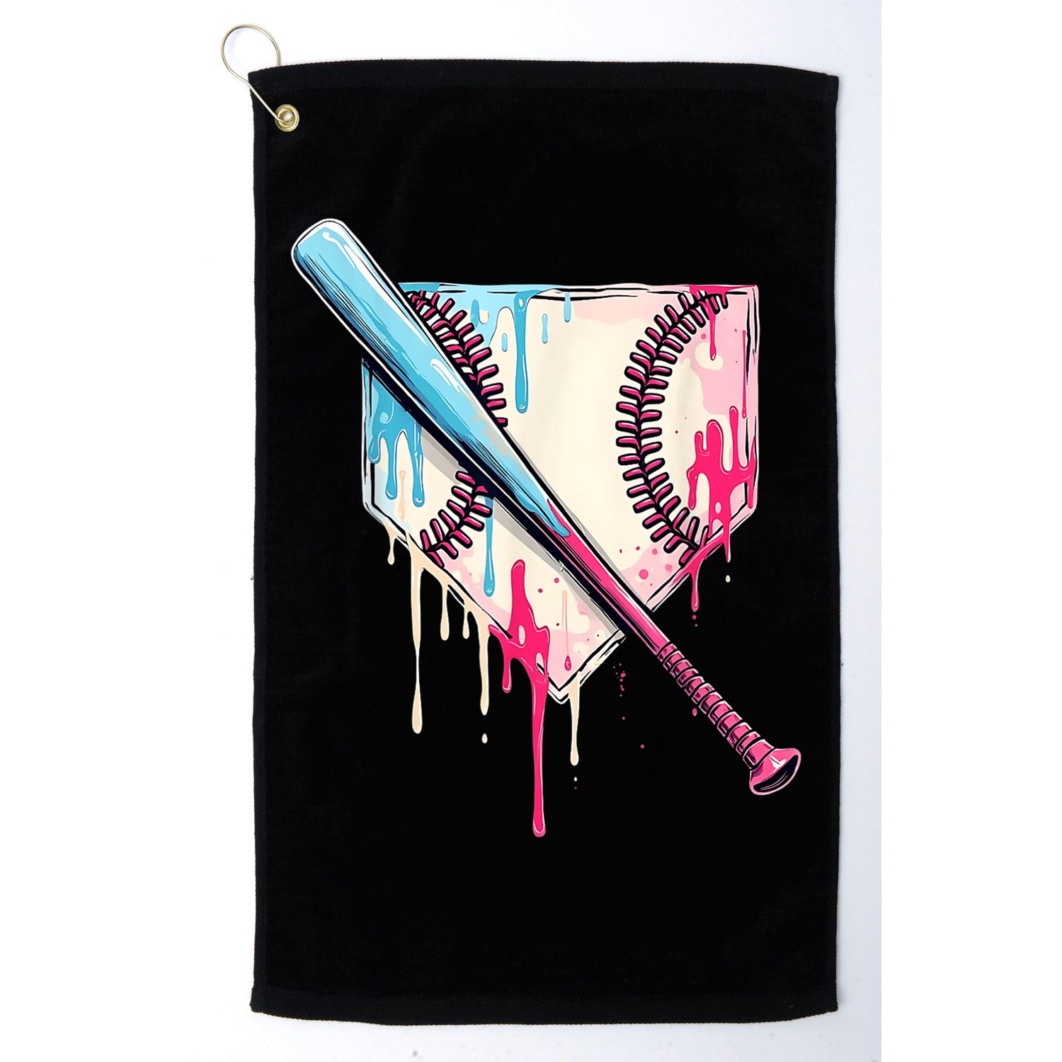 Cool Sport Baseballhome Plate Drip With Sprinkles Drip Golf Towel