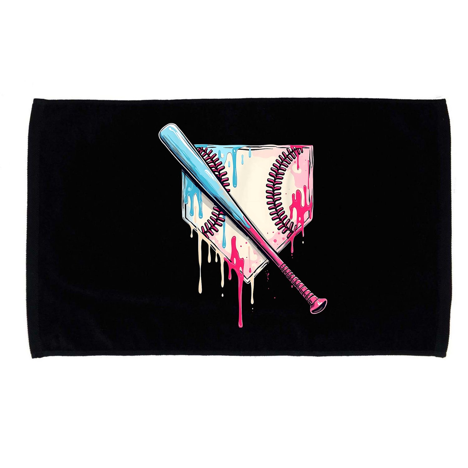 Cool Sport Baseballhome Plate Drip With Sprinkles Drip Microfiber Hand Towel