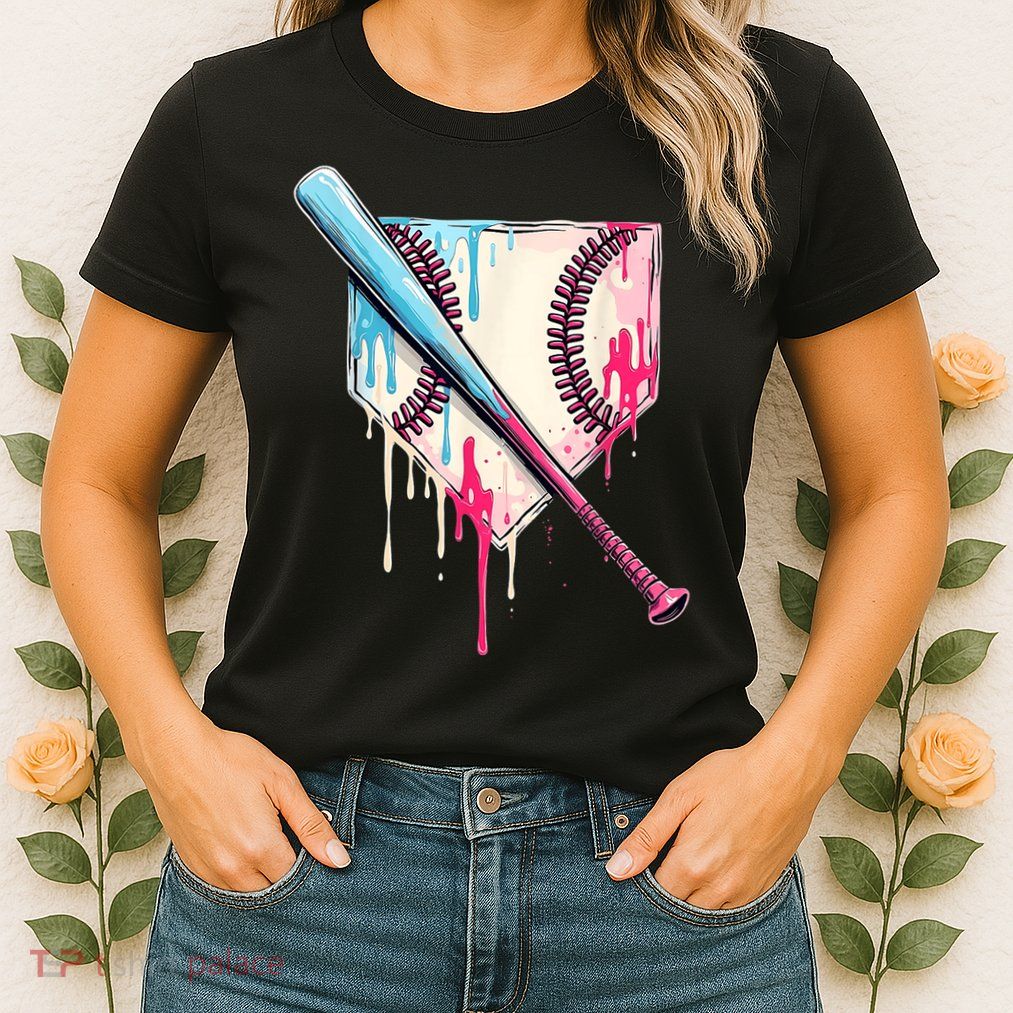Cool Sport Baseballhome Plate Drip With Sprinkles Drip Womens T-Shirt
