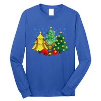 Christmas Softball Ball Christmas Tree Xmas Catcher Pitcher Cute Gift Long Sleeve Shirt