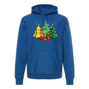 Christmas Softball Ball Christmas Tree Xmas Catcher Pitcher Cute Gift Premium Hoodie