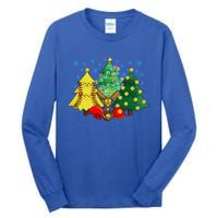 Christmas Softball Ball Christmas Tree Xmas Catcher Pitcher Cute Gift Tall Long Sleeve T-Shirt