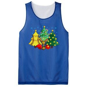 Christmas Softball Ball Christmas Tree Xmas Catcher Pitcher Cute Gift Mesh Reversible Basketball Jersey Tank