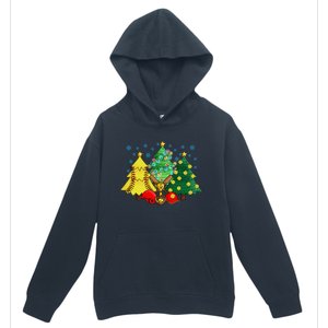 Christmas Softball Ball Christmas Tree Xmas Catcher Pitcher Cute Gift Urban Pullover Hoodie